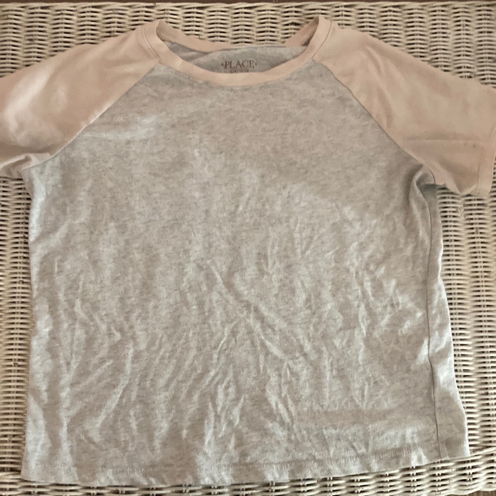 peach and gray aesthetic shirt